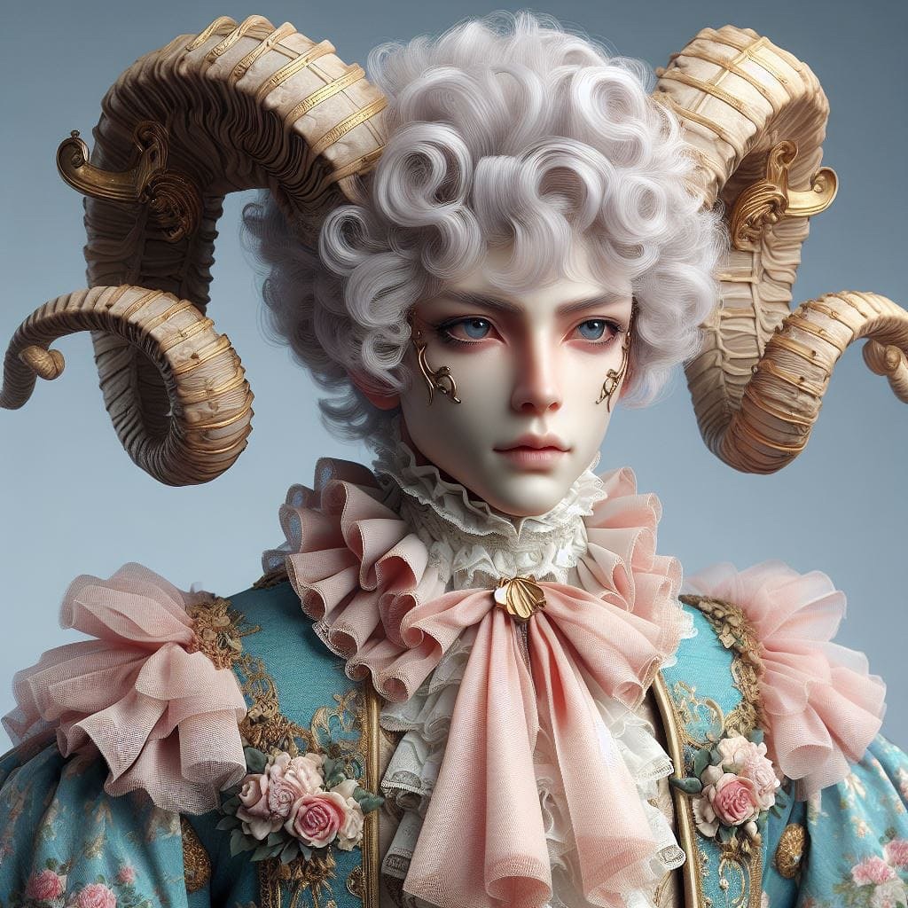 surajnishadai's tweet image. A fantastical figure with ram horns and rococo attire.🎨
.
.
#gan #neuralstyletransfer #digitalpainting #artwork #trippyart #trippy #neuralstyle #generatedart #aiartcomm #vqganclip #artistsoninstagram #vqganclipcommunitycolab #surrealart #cryptoart #nfts #design