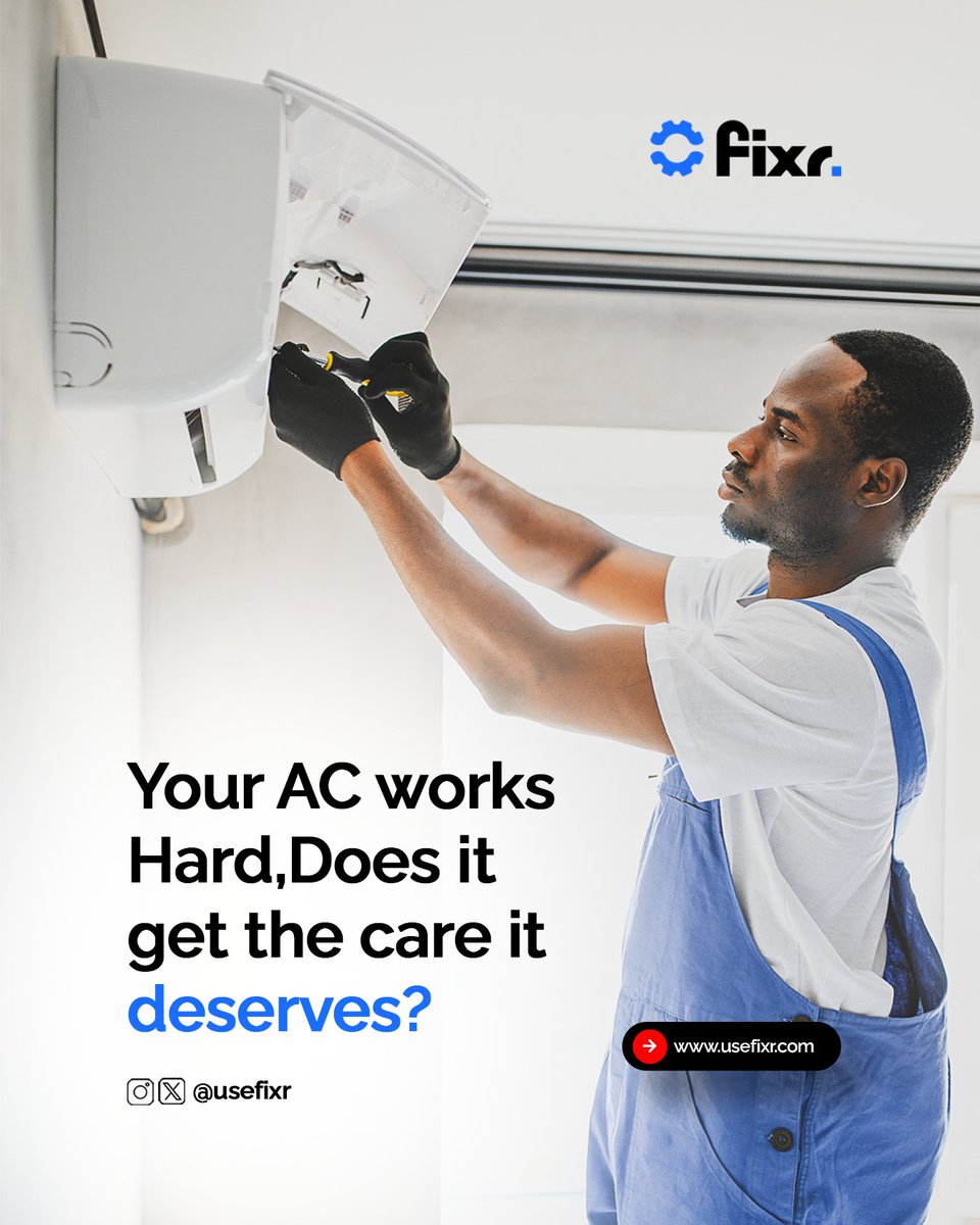 usefixr's tweet image. Your AC needs servicing, Give it TLC today!

Contact Fixr!

#Fixr #HVAC #ACservicing barca davido