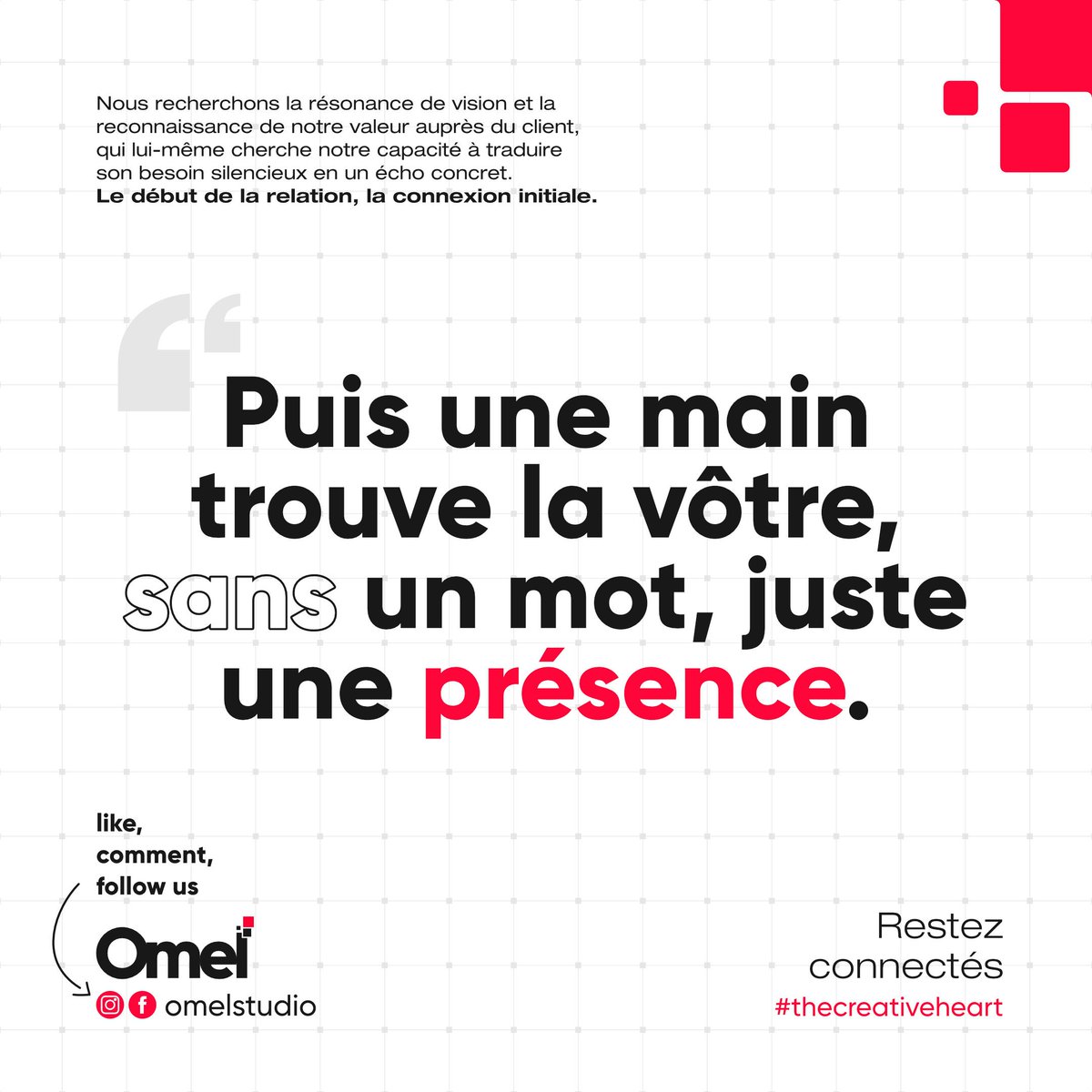 OmelStudio's tweet photo. Every great collaboration starts somewhere. We seek clients who resonate with our vision, just as they seek our ability to bring their silent needs to life.
Let's start our story together. ✍️
#OmelStudio #FirstConnection #RelationshipBuilding #ClientValue #DesignJourney https://t.co/wucU0LnLy2