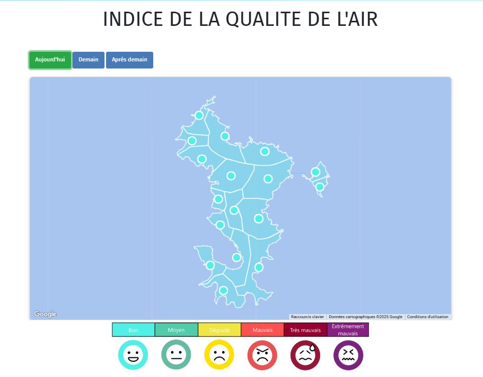 Atmo France (@atmofrance) on Twitter photo 📢 Bonne nouvelle pour #Mayotte !
📊L’indice ATMO, indicateur de la qualité de l’air, est désormais dispo pour chaque commune avec des prévisions pour aujourd’hui, demain et après-demain, grâce à <a href="/Hawa_Mayotte/">Hawa Mayotte</a>
🔗 A retrouver sur hawa-mayotte.fr
#QualitéAir 📢 Bonne nouvelle pour #Mayotte !
📊L’indice ATMO, indicateur de la qualité de l’air, est désormais dispo pour chaque commune avec des prévisions pour aujourd’hui, demain et après-demain, grâce à <a href="/Hawa_Mayotte/">Hawa Mayotte</a>
🔗 A retrouver sur hawa-mayotte.fr
#QualitéAir