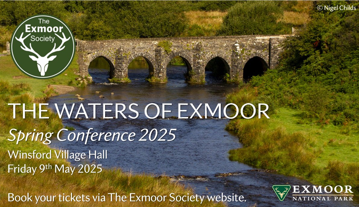 ExmoorSociety's tweet photo. Tickets are now available for our Spring Conference!

Held in partnership with @ExmoorNP, we'll be examining the challenges facing Exmoor’s rivers &amp; exploring potential solutions. View the agenda and book your place below 👇

https://t.co/GELdtDVl0M https://t.co/GXKJfkTS7F