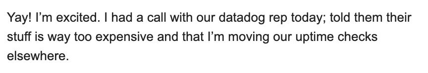 Always fun to get emails like these from <a href="/OnlineOrNot/">OnlineOrNot</a> customers