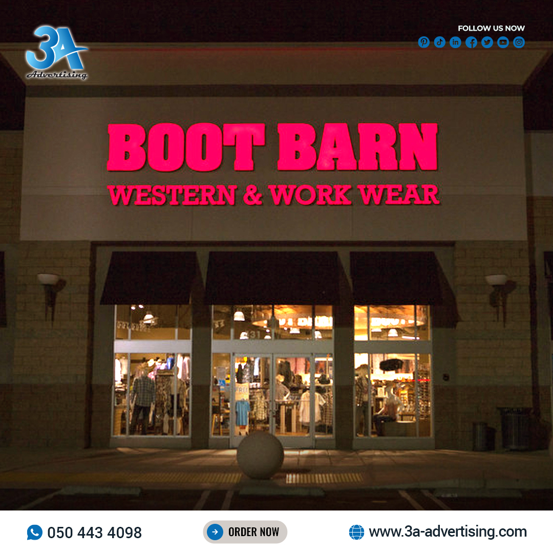 AmalAlAshkal's tweet image. 🎯 Do You Need Colorful Storefront Signs Like Boot Barn? 🏬✨

📞 Call: +966 504 434 098
📧 Email: sales@adv3a.com
🌐 3a-advertising.com

#StorefrontSigns #RetailBranding #BootBarnStyle #ColorfulSigns #3AAdvertising #ShopFrontDesign #SaudiBusiness #OutdoorSignage