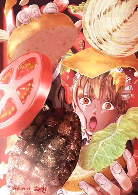 できました!はさめなかった食材はスタッフさんが炒飯にして美味しくいただいたようですGENSEKIのコンテストに出してみましたよ!さいとうなおきさんのコメント欲しいです#genseki  #コンテスト #イラスト #illustration 