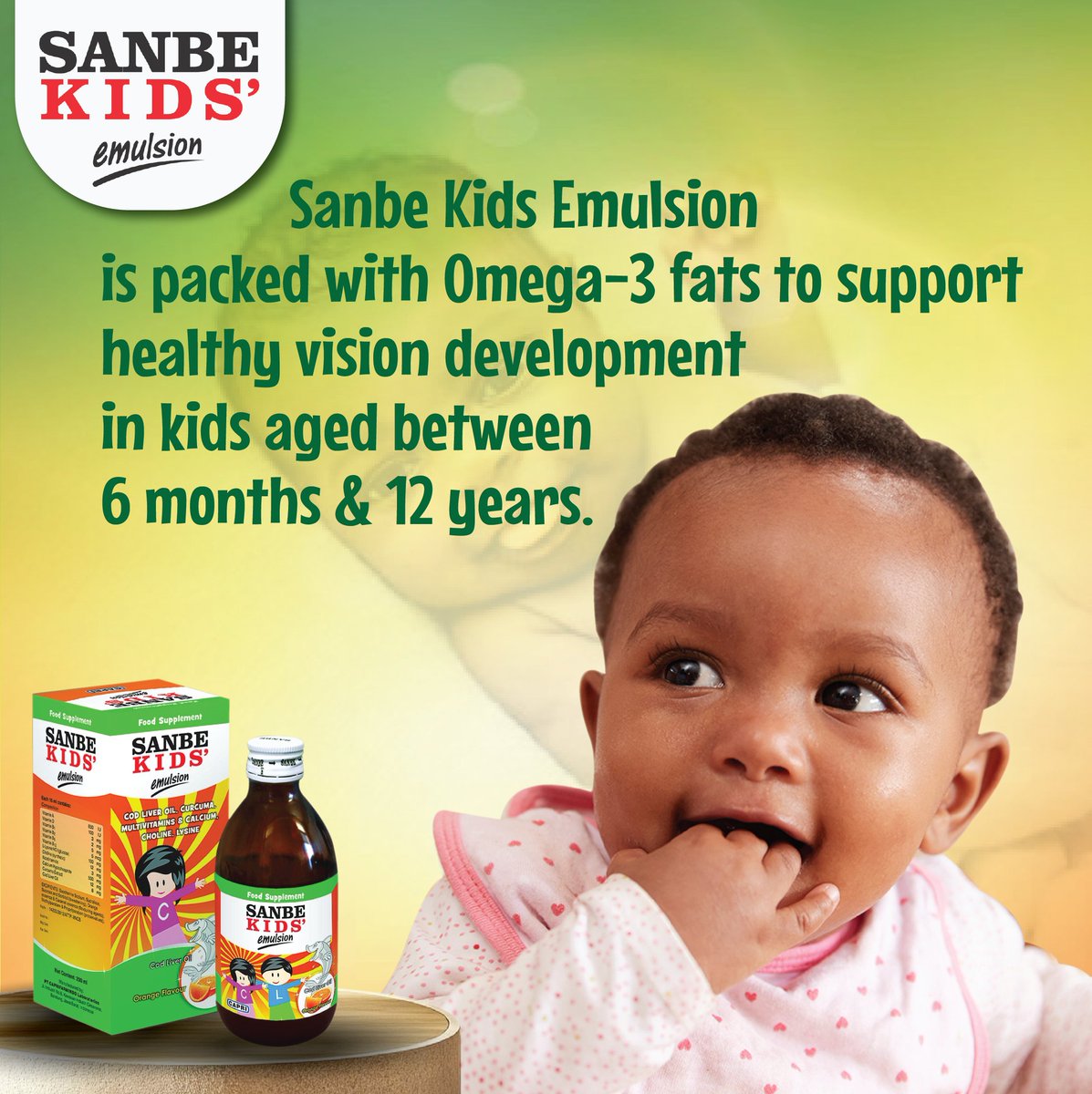 sanbekidsKE's tweet image. Can newborns actually see you - or are they just staring into space?
Here are some eye-opening (pun intended!) facts about how your baby’s vision develops as they grow, and how Sanbe Kids' Emulsion supports the journey.
#eyehealth #visiondevelopment #sanbekidsemulsion