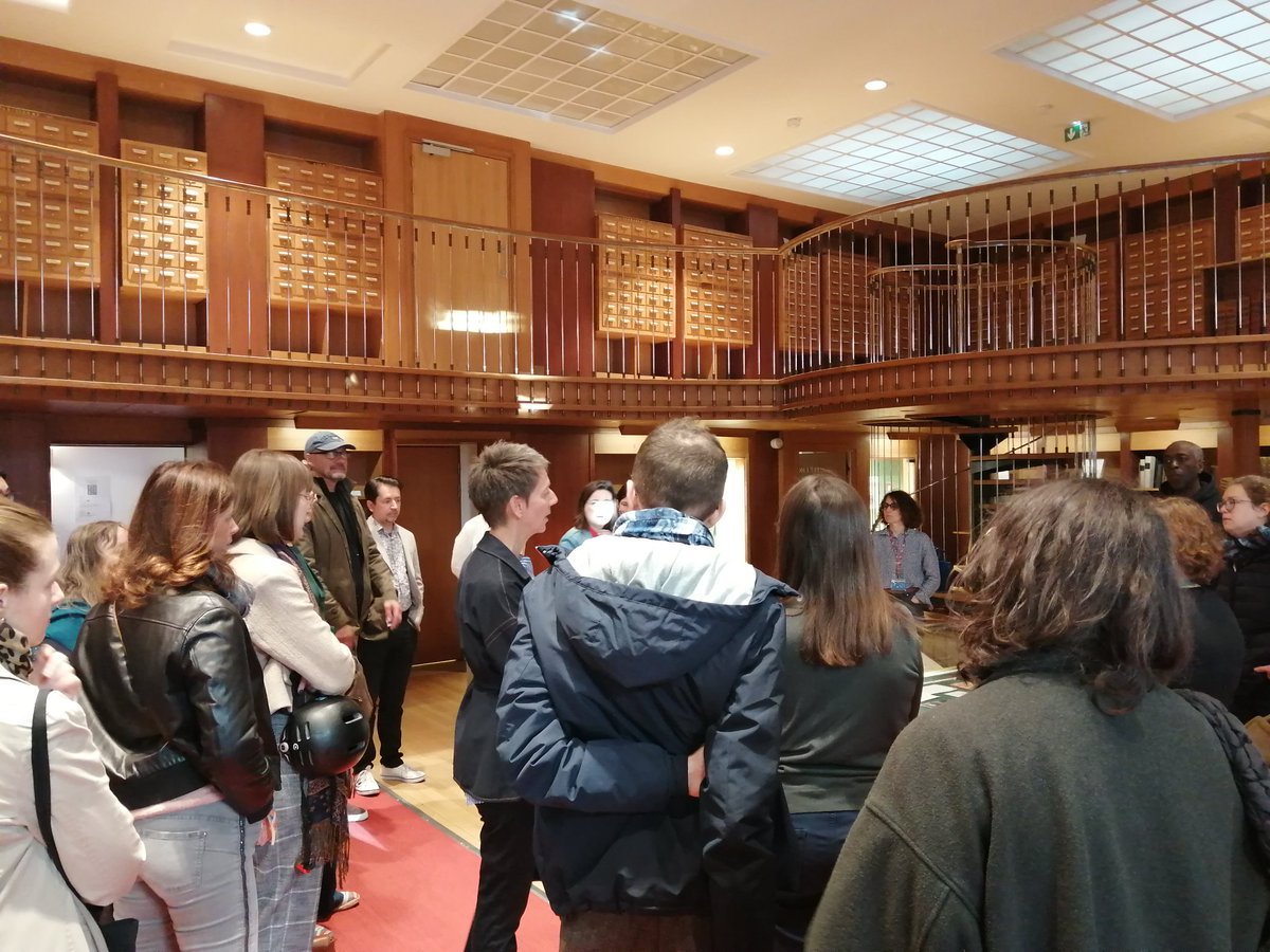 cljmarion's tweet photo. Aujourd'hui, visite guidée de la très belle expo à la bibliothèque historique de la ville de Paris sur l'immigration allemande à Paris (XIXe-XXe), préparée entre autres par ma collègue Mareike König! https://t.co/4i0w0TVUoR