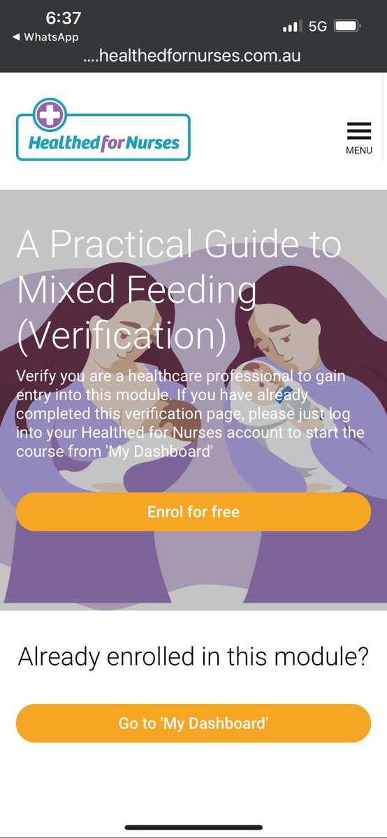 Disappointing to see a Nurse ‘free’ Prof Devt module on ‘Mixed Feeding’ sponsored by #Nutricia. With enrollment details being provided to sponsor and course materials being provided by sponsor.  #haloeffect