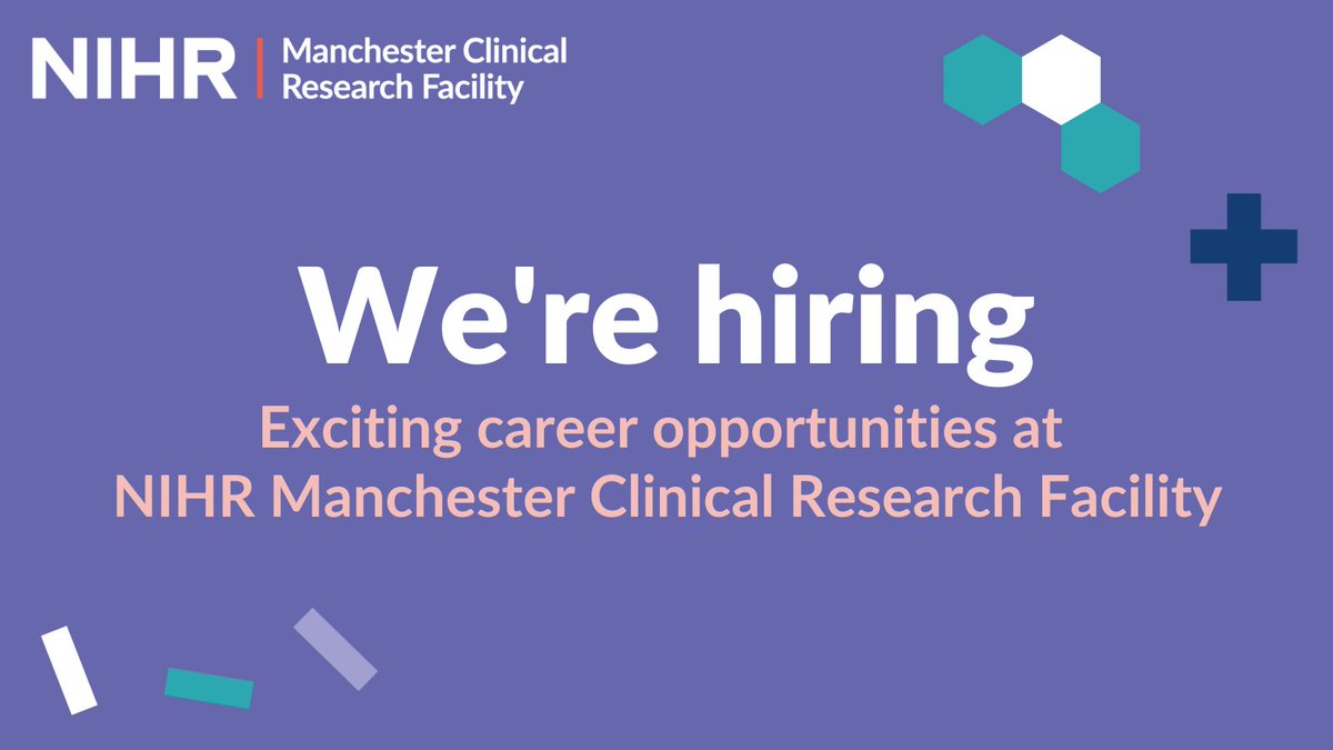 NIHR Manchester CRF (@manchestercrf) on Twitter photo 🚨 New Job Alert 🚨
We are looking for a Band 7 Senior Charge Nurse with clinical research experience and strong leadership skills to join Manchester CRF at <a href="/TheChristieNHS/">The Christie NHS</a>.
🗓️ Closes 21 April.
More info and how to apply here:
jobs.nhs.uk/candidate/joba… 🚨 New Job Alert 🚨
We are looking for a Band 7 Senior Charge Nurse with clinical research experience and strong leadership skills to join Manchester CRF at <a href="/TheChristieNHS/">The Christie NHS</a>.
🗓️ Closes 21 April.
More info and how to apply here:
jobs.nhs.uk/candidate/joba…
