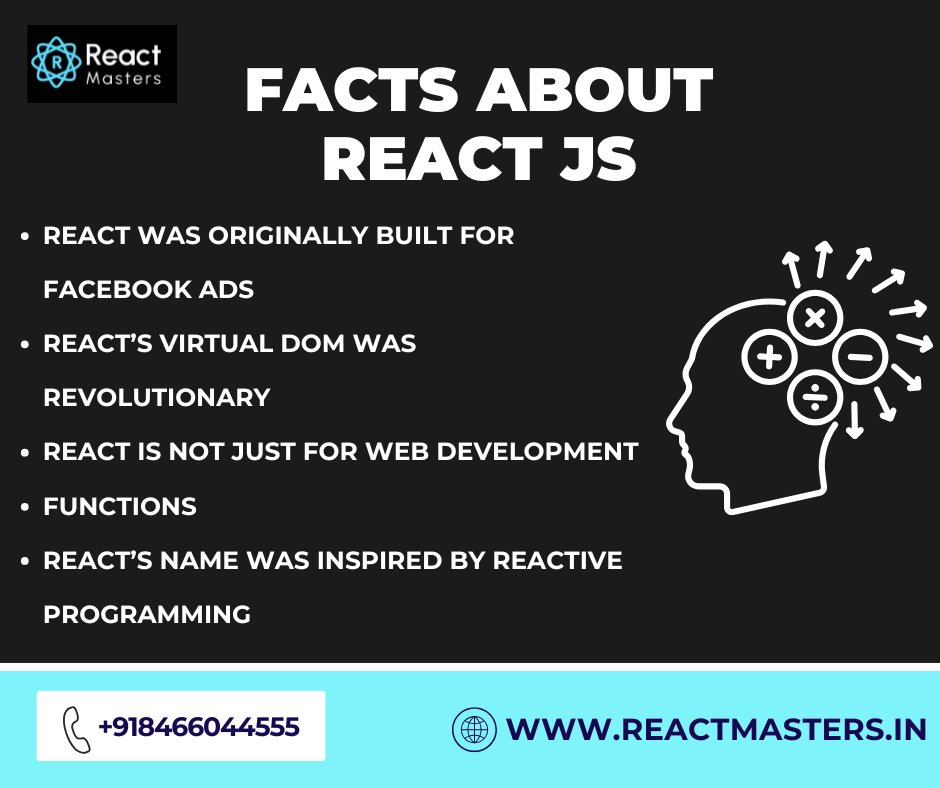 Reactmasters_'s tweet image. #react #reactjs #reacttraininginhyderabad #factsaboutreact #placements #jobs #mockinterviews