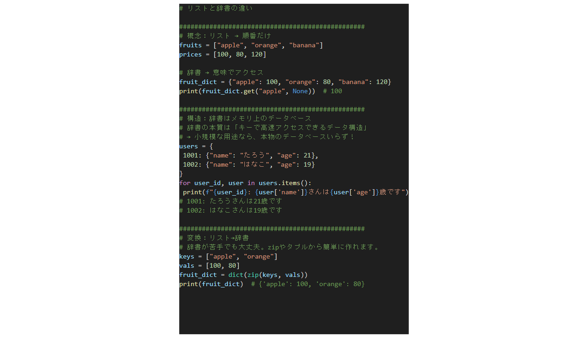 Goro_bizaid's tweet image. 🧵【小さなデータベースを作ろう】Python辞書の力

辞書（dict） を使って、
自分だけの小さなデータベースを使おう。

検索も更新も一瞬。
辞書の力と使い方を図解とコードで説明するよ。

#Python初心者 #プログラミング