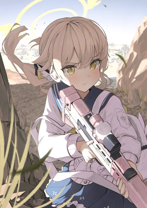 #これを見た人は無言で去年の4月の画像を貼るブルアカ描いてました 