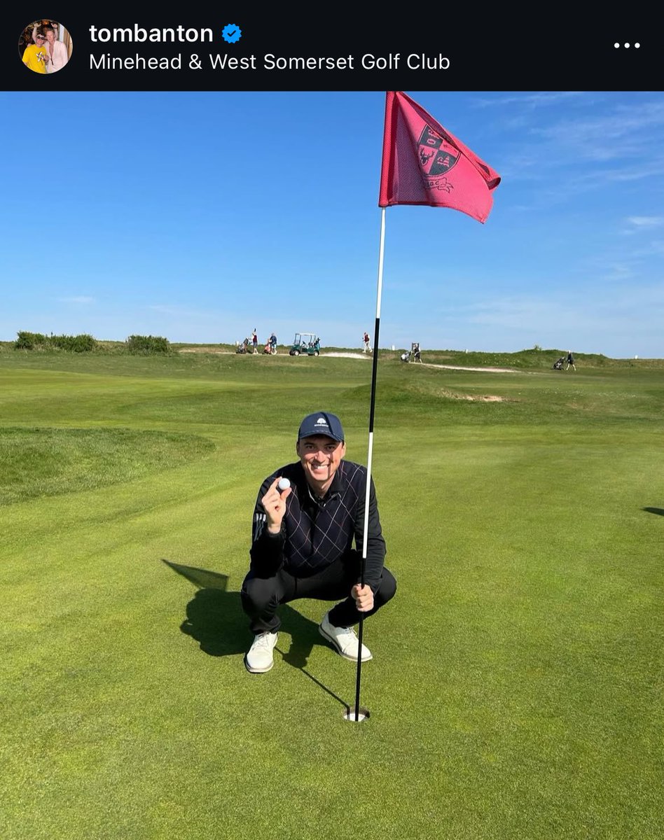 Just Tom Banton getting a hole in one and the same week he’s broken Somerset’s highest ever individual score. Some week that. Also a very smart man, he knows full well there’s only one way to get in to the England set up… and it’s not by scoring runs, it’s by hitting fairways 🏌️