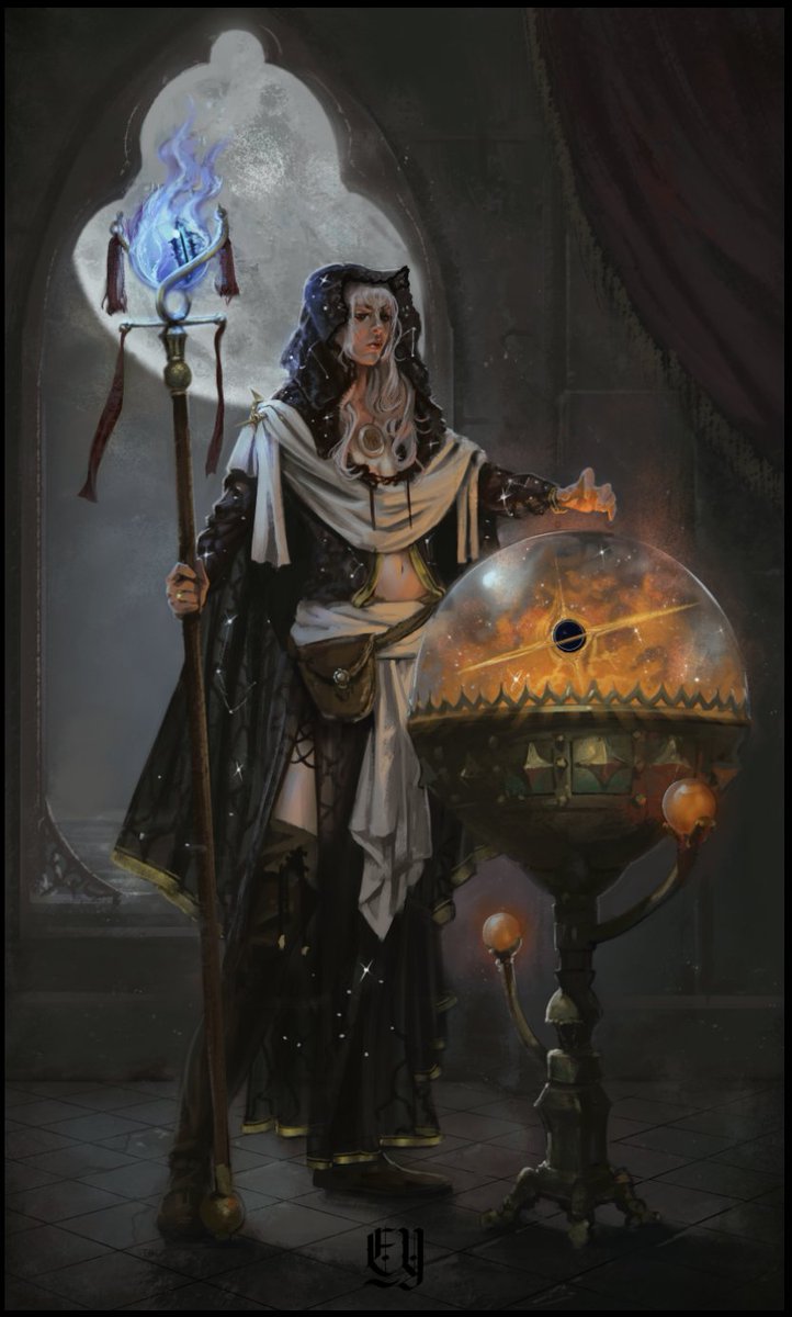 eddieyorke's tweet photo. Apparently the astromancers and shamans have deciphered the Aether and concluded that today is #PortfolioDay . I shall oblige with my dark fantasy art! (seriously who decides when it is?!) https://t.co/ytL6O9JU2E