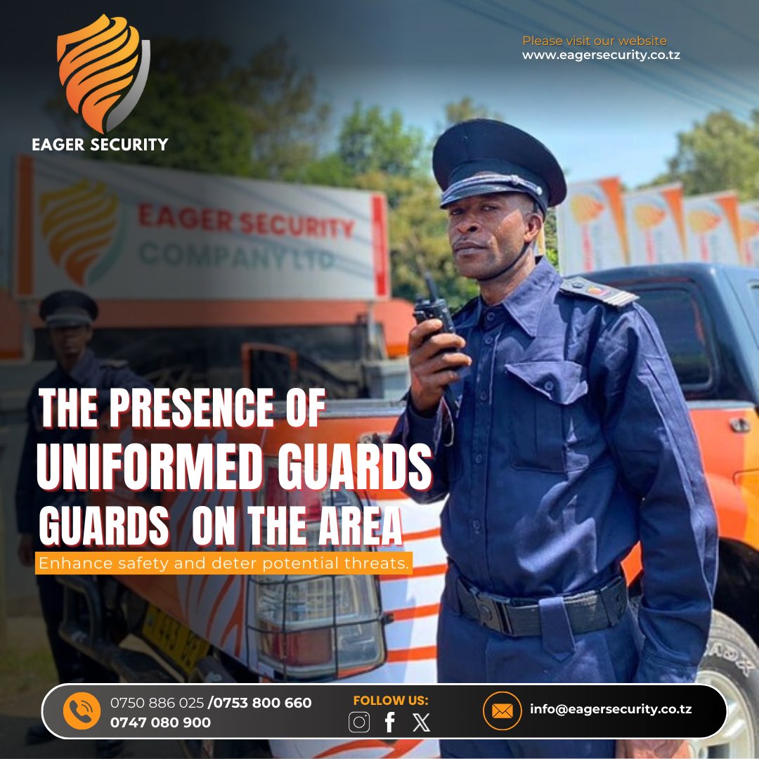 Eagersecurity's tweet photo. Our security guards are present in uniform to mitigate potential threats. They constantly monitor the area to maintain a strong security presence throughout your entire property.
#eagersecurity #security #SafetyFirst #SecureWithUs #unarmedguards #armedguard #securityservices https://t.co/MYks0edekE
