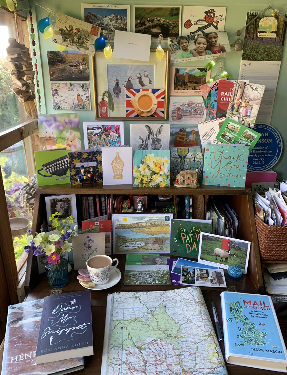 letterappsoc's tweet photo. The Letter Writing Shed in the spring is one of my favourite places to be. Thank you so much to everyone who makes the #DeskGallery up there such a joy too. ๐ฅณโ๏ธ๐ธ https://t.co/K6MttN6mWw