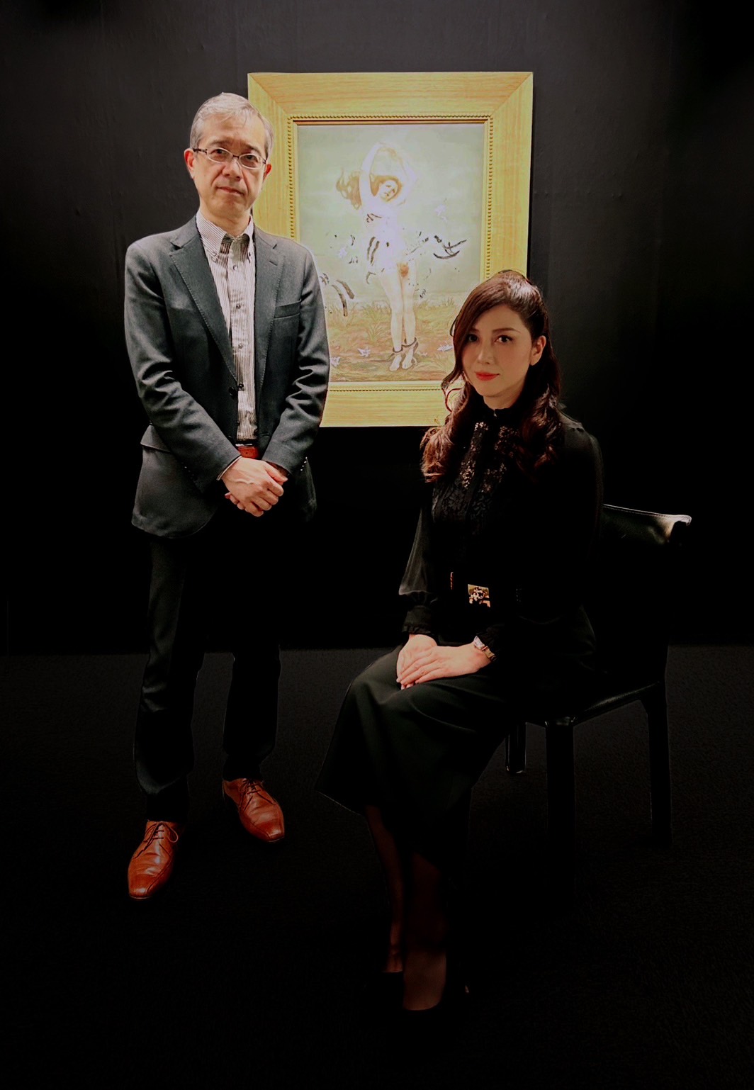 山本 大貴「銀影」、厳選、写実、美人画、新品高級額 額装付