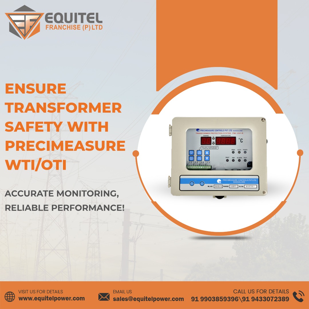 Equitel9's tweet image. Protect your transformer with Precimeasure WTI/OTI – accurate, reliable, real-time monitoring.

📞 9903859396 | 🌐 equitelpower.com
#TransformerProtection #WTIOTI #EquitelMonitoring