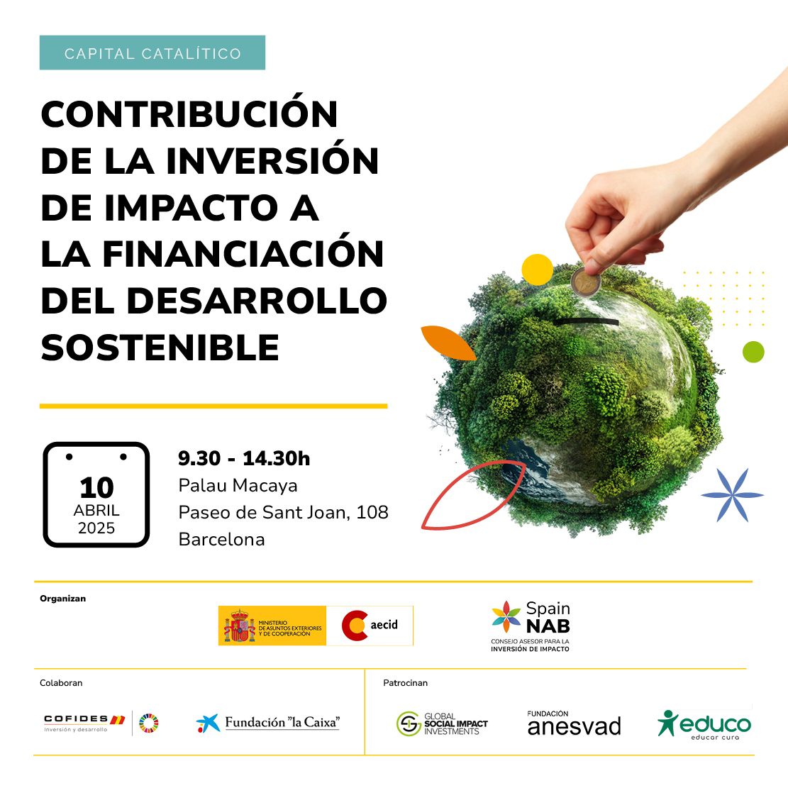 COFIDES's tweet image. 📍 Nos vemos mañana en Barcelona, en este encuentro clave en torno a la #InversióndeImpacto y el #CapitalCatalítico, organizado por @SpainNAB y @AECID_es.

👉 spainnab.org/camino-al-impa…

@FundlaCaixa @GSIInvestments @Anesvad @Educo_ONG