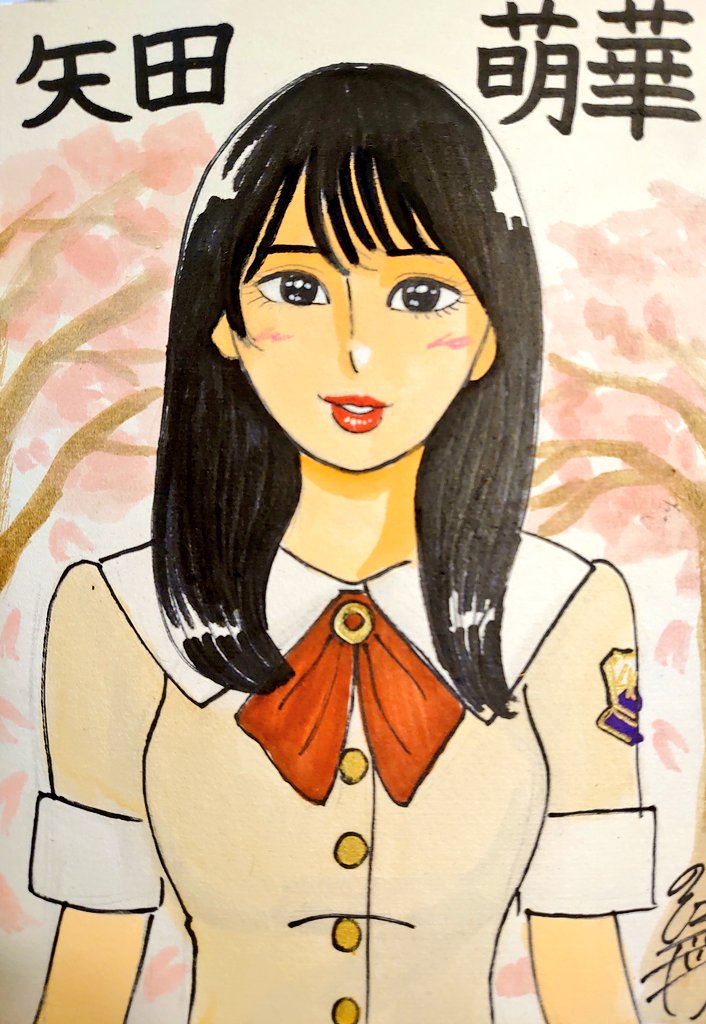 ドン！ 今日描いた乃木坂ちゃんで〜す(*^^*) 6期生だとこの2人が人気
