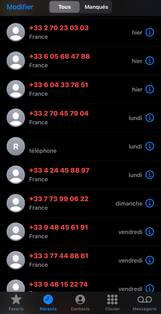Le démarchage téléphonique non consenti envahit même en étant inscrite sur Bloctel. Un numéro différent à chaque fois. En un mois j’en ai quasiment tous les jours. Ras le bol !! 😠
<a href="/bouyguestelecom/">Bouygues Telecom</a> <a href="/gouvernementFR/">Gouvernement</a> <a href="/Economie_Gouv/">Ministère de l'Économie et des Finances</a>