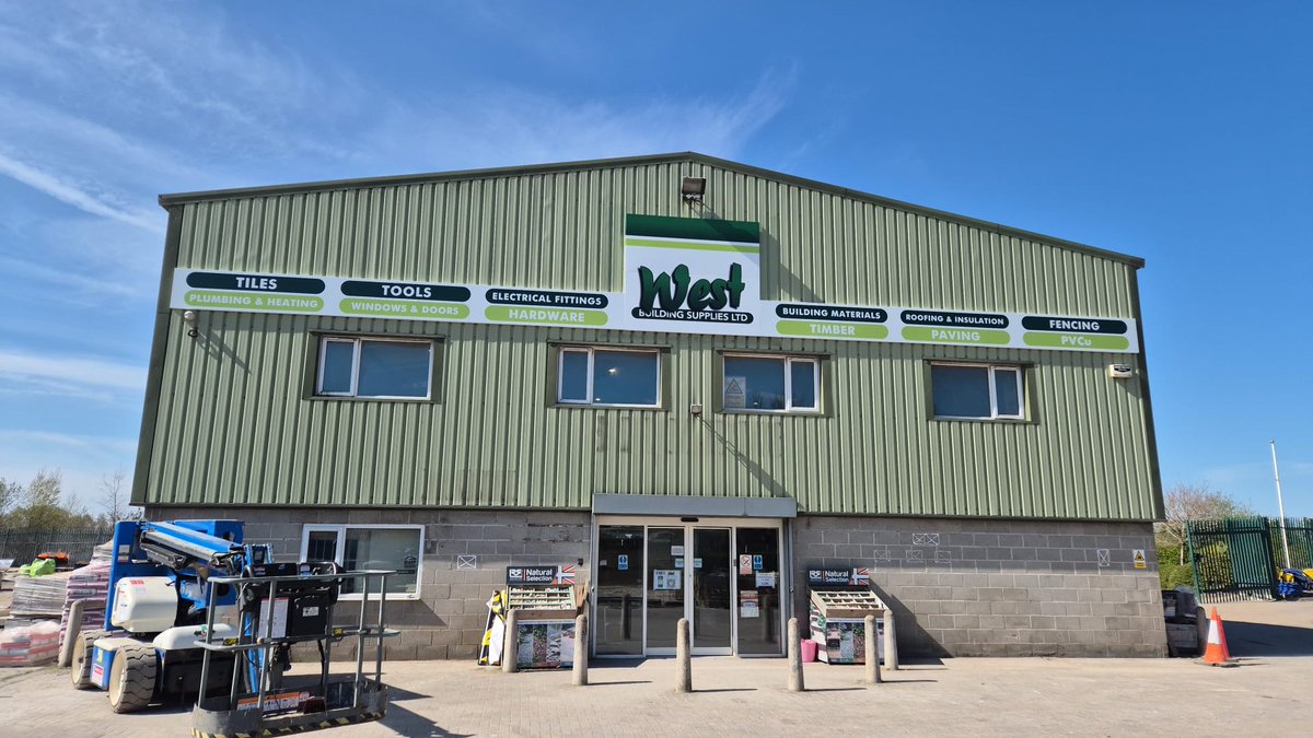 Another addition to the West Building Supplies family...
The Scunthorpe branch has had its signage up now 🤩
The branch is open to the trade and public now as we prepare for the Grand opening coming soon