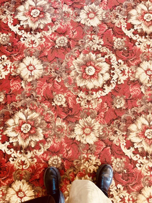 洋館巡りしてきました絨毯や壁紙やカーテンの柄を集めるのが趣味の一つです 