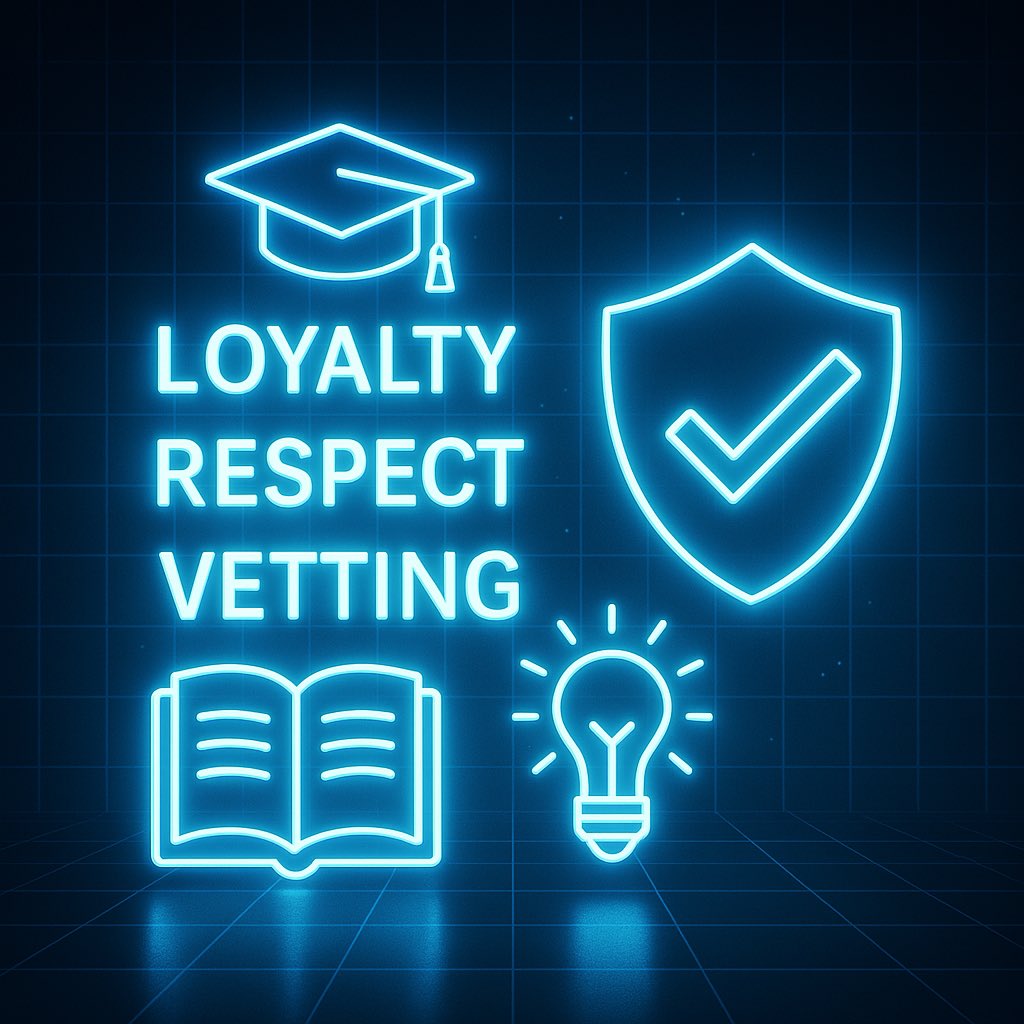 centre_collab's tweet photo. Loyalty. Respect. Vetting.
These are the pillars of real Web3 community. We don’t follow hype—we build with trust.
#Web3Education #VettingMatters #CollabCentre https://t.co/nVmdugJ04E