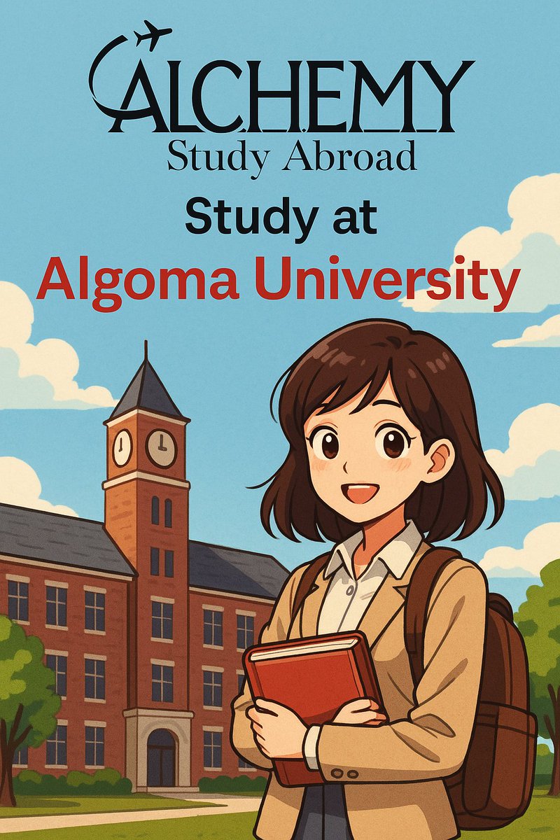 Alchemy_Study's tweet photo. 🎓🇨🇦 Algoma University – Your pathway to quality education in Canada! 🌟✨ Small class sizes, supportive environment, and diverse programs await. Apply now and shape your future! ✅ #algomauniversity #studyincanada #studyabroad https://t.co/nHAXfYc2kk