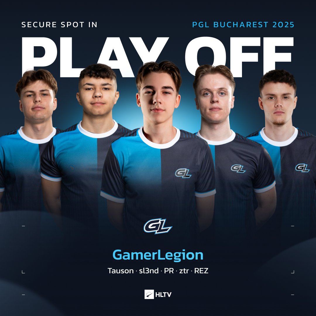 HLTVorg's tweet image. First time in playoffs in 2025 🙌 @GamerLegion