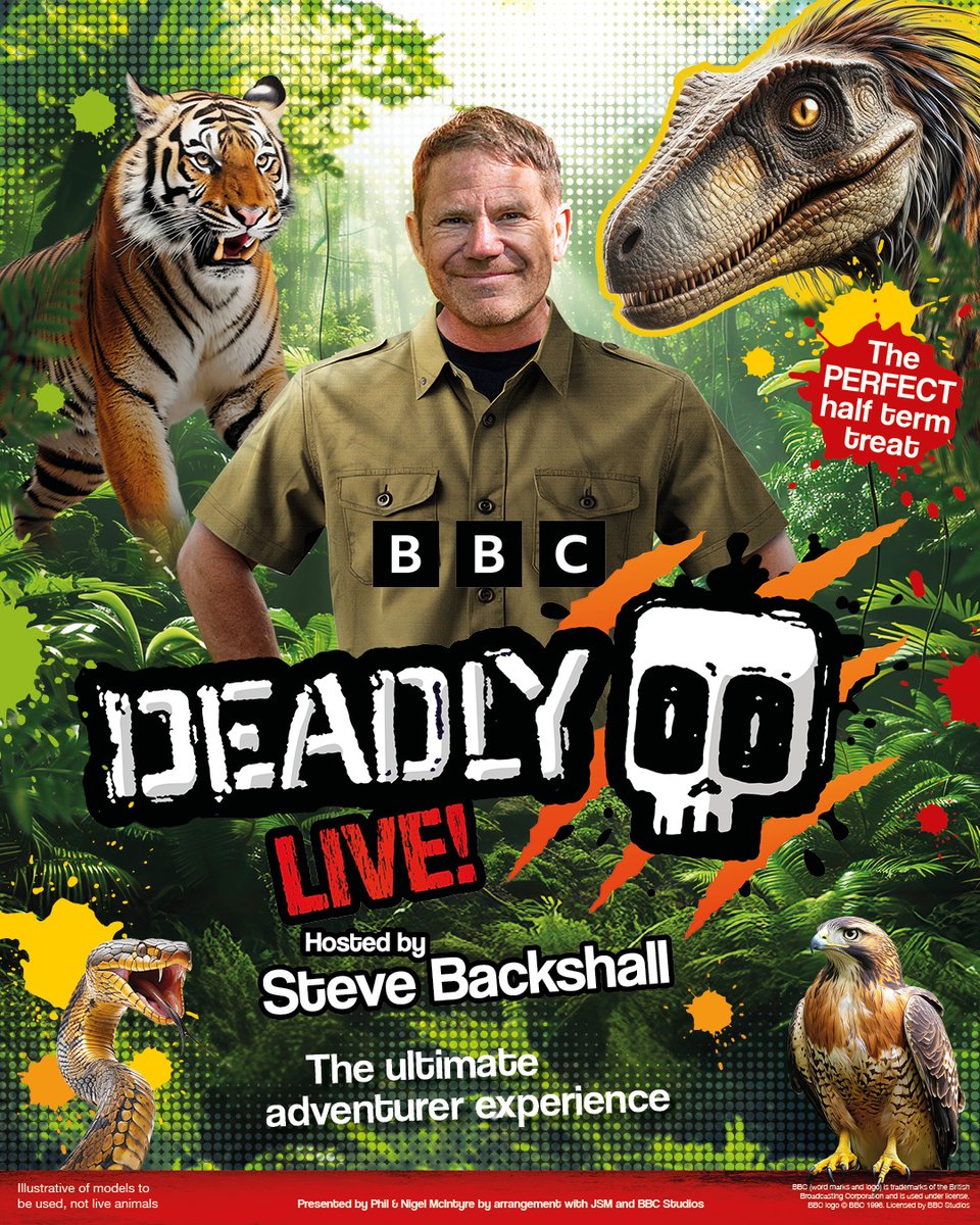 🦎 PRESALE OPEN 🦎

Newsletter subscribers, you can pick up your tickets for Steve Backshall's Deadly Live!
now!

✉️ Register for our mailing list to make sure you don't miss out on future announcements and presales: atgtix.co/4a6a0A7