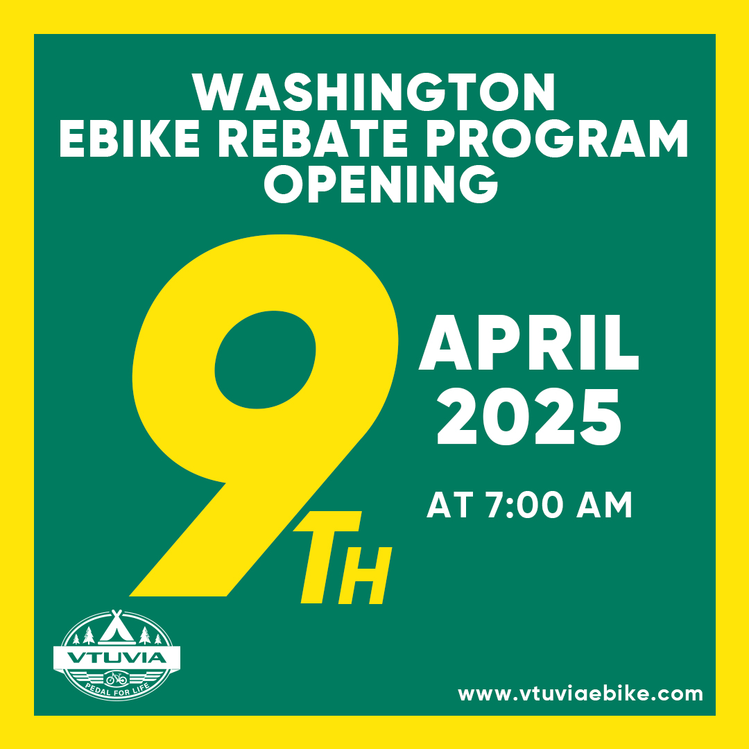 CherryCai15's tweet photo. 📷WASHINGTON 📷
📷Ebike rebate program opening
📷9th ,April 2025 AT 7:00 AM
📷WE-bike more information Click below. #wa #rebate #vtuvia https://t.co/cTePtzHt76