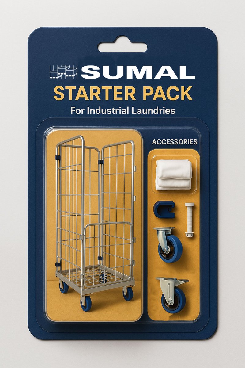 🔹 ¿Tienes o quieres montar una lavandería industrial? Entonces necesitas el STARTER PACK imprescindible: el Roll Container RB 416 de Sumal.

🧺 El carro básico si trabajas en lavandería industrial.
📦 ¡Descúbrelo aquí! 👉 es.sumal.com/catalog/roll-c…

#RollContainer #Sumal