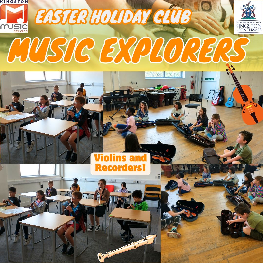 Kingston_Music's tweet photo. Check out all the fun we've been having! From djembe drumming to percussion, arts, crafts, and more, we've been keeping busy with exciting activities. The kids are loving every moment and can't pick a favorite! π₯π¨ #ActivityAdventures #MusicExplorers #MusicCourse https://t.co/4zUXRn7r2Z