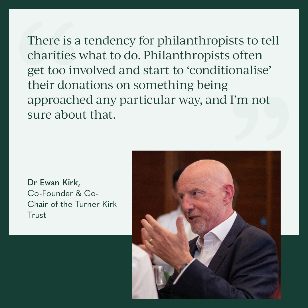 At the Turner Kirk Trust, we trust charities to run their project however they want to.     

Our message to charities from day one is made clear – you are the experts.