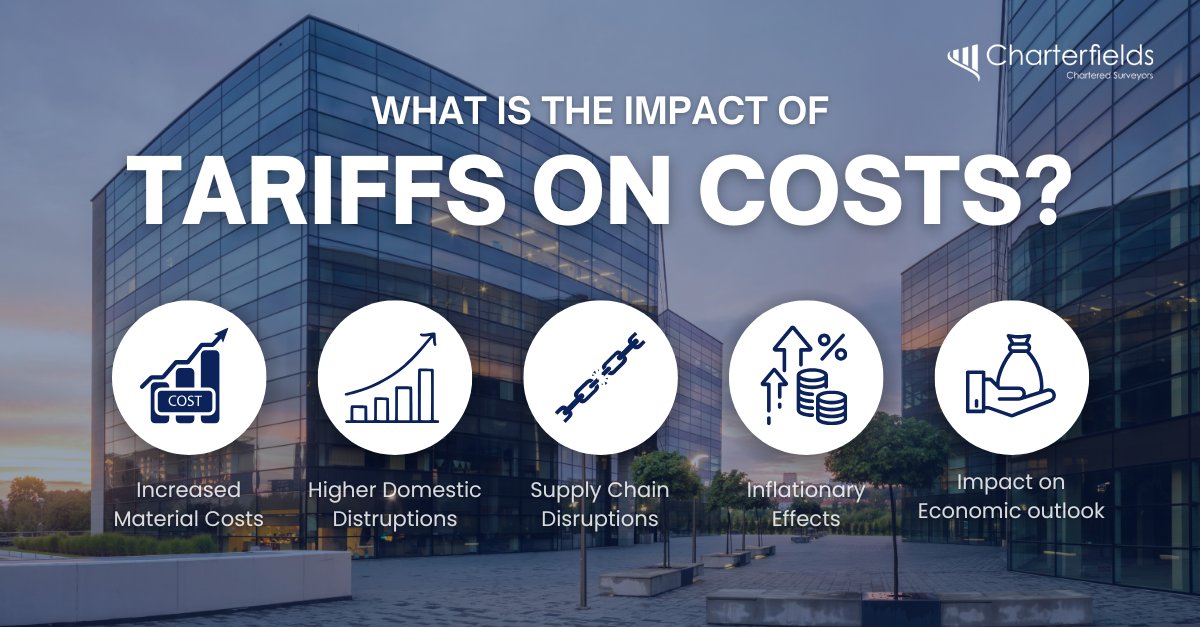 Tariffs on imported materials like steel, aluminium, and timber increase costs for businesses, causing supply chain disruptions, project delays, and higher prices for housing and infrastructure.

🔗 charterfields.com/will-trade-tar… 

#valuation #assetadvice #insurance #underinsurance