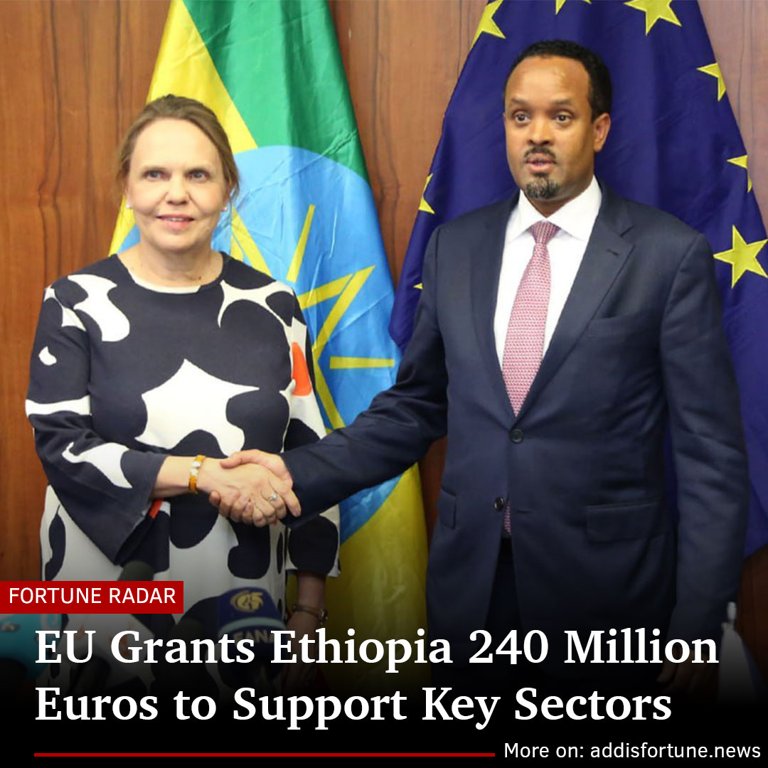addis_fortune's tweet photo. The EU has pledged €240 million to support Ethiopia's development in agribusiness, digital innovation, and democratic strengthening. #Ethiopia #EUGovernance #DevelopmentAid #Agribusiness #DigitalTransformation
Read more - https://t.co/aiGqlECMxk https://t.co/Q2EgDbRElW