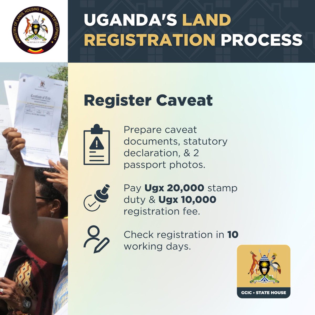 Even when ‘you know a guy’ he still has to follow these steps. You should know this information too. #LandmattersUG