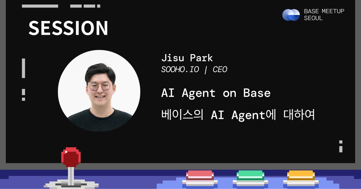 base_seoul_kr's tweet image. 🔵 Base Seoul Game Night!
Introducing the speakers below
See you on 4/14(Mon) 7:30PM @Hashed Lounge!

🔵 Base Seoul Game Night 스피커 공개
4/14 오후 7시 30분, 해시드 라운지에서 만나요!

@base @b3dotfun @soohoio @jisu_soohoio @takisuteki @Grampus_john @0xsaemi @KGeN_IO