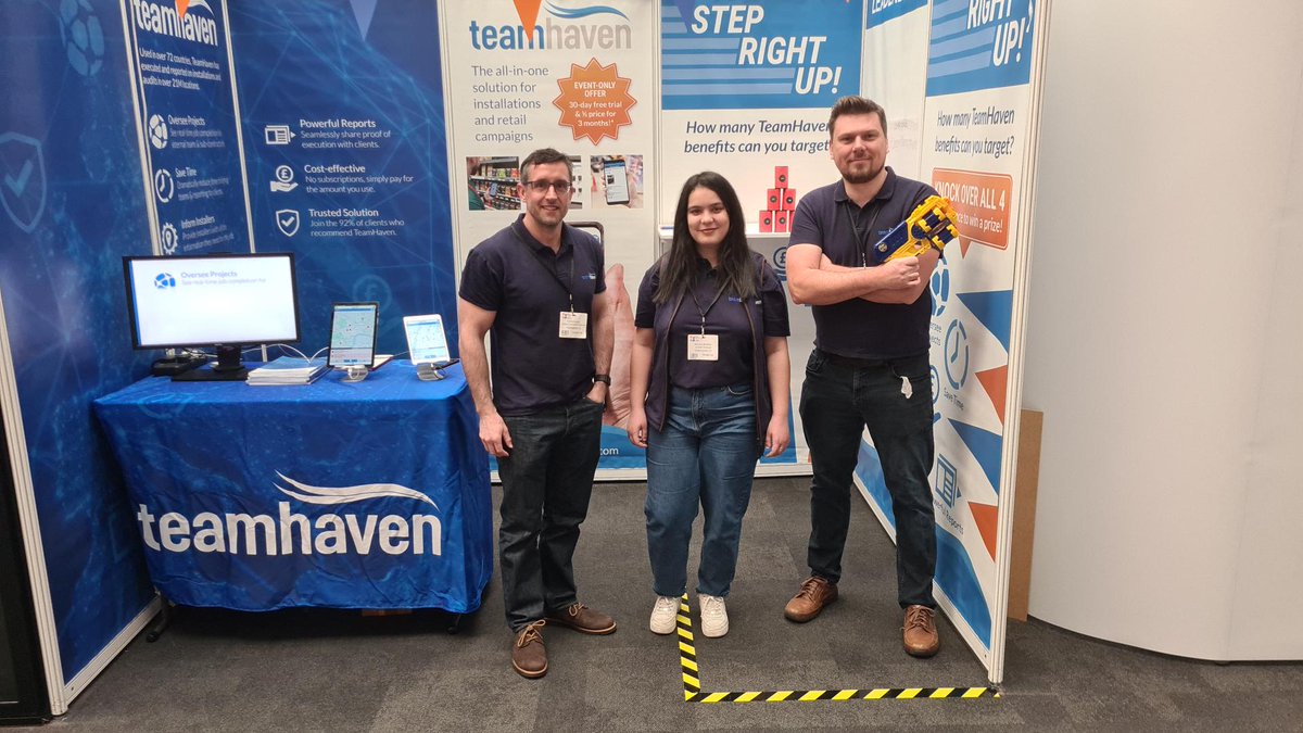 teamhaven's tweet photo. We’re here today at the @VMDisplayShow in London!

Come visit us at stand P16 in the @popaiuki Zone — try your hand and win a prize at our shooting game and discover how the right tools can simplify the execution of your POS displays.

#RetailMarketing #POSDisplay https://t.co/f8J7ZJocue
