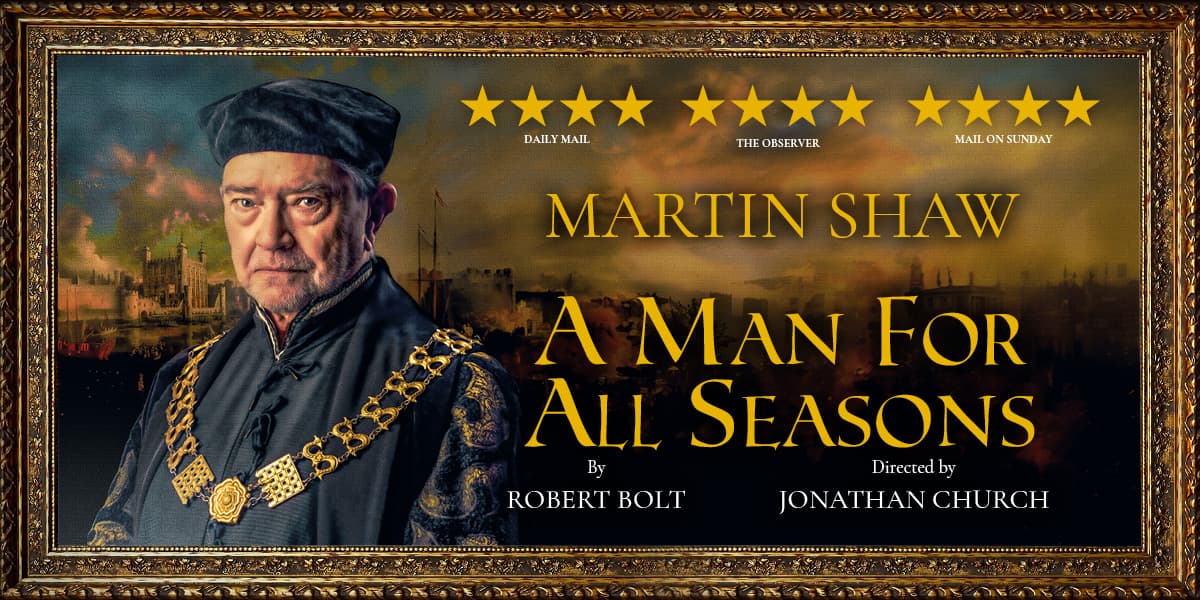 🚨 ON SALE NOW 🚨 Following a critically acclaimed UK tour, A Man For All Seasons transfers to the West End for 38 performances only ✨

🎫 eu1.hubs.ly/H0j7DMG0