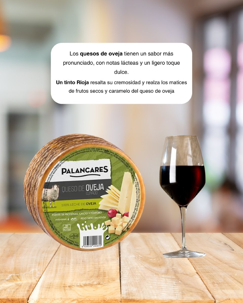 💬 ¿Cuál es tu combinación favorita? Te leemos.

#maridaje #quesoyvino #quesos #QuesoPalancares