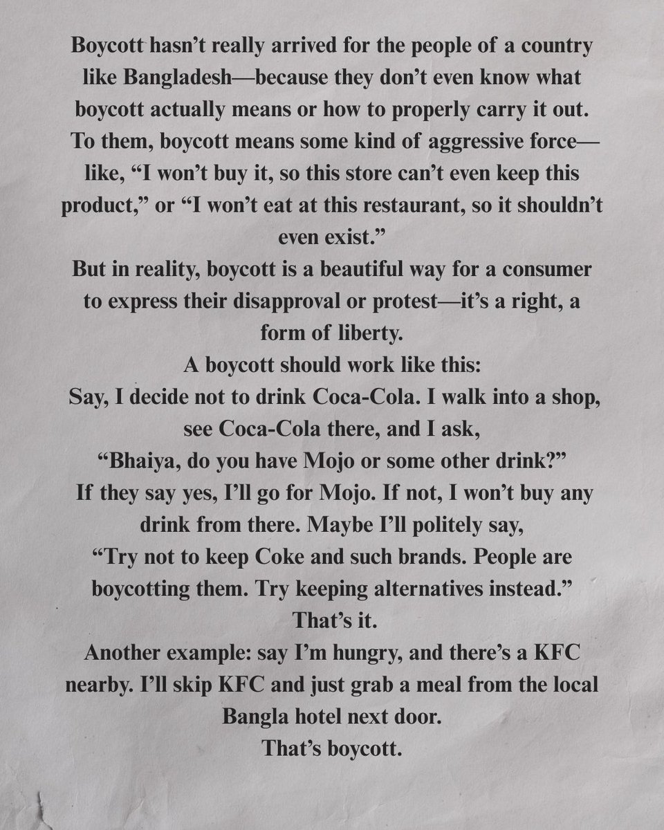 RealTAHSIN_X's tweet photo. What #Boycott Actually Means !!! https://t.co/YsVBiKxBDA