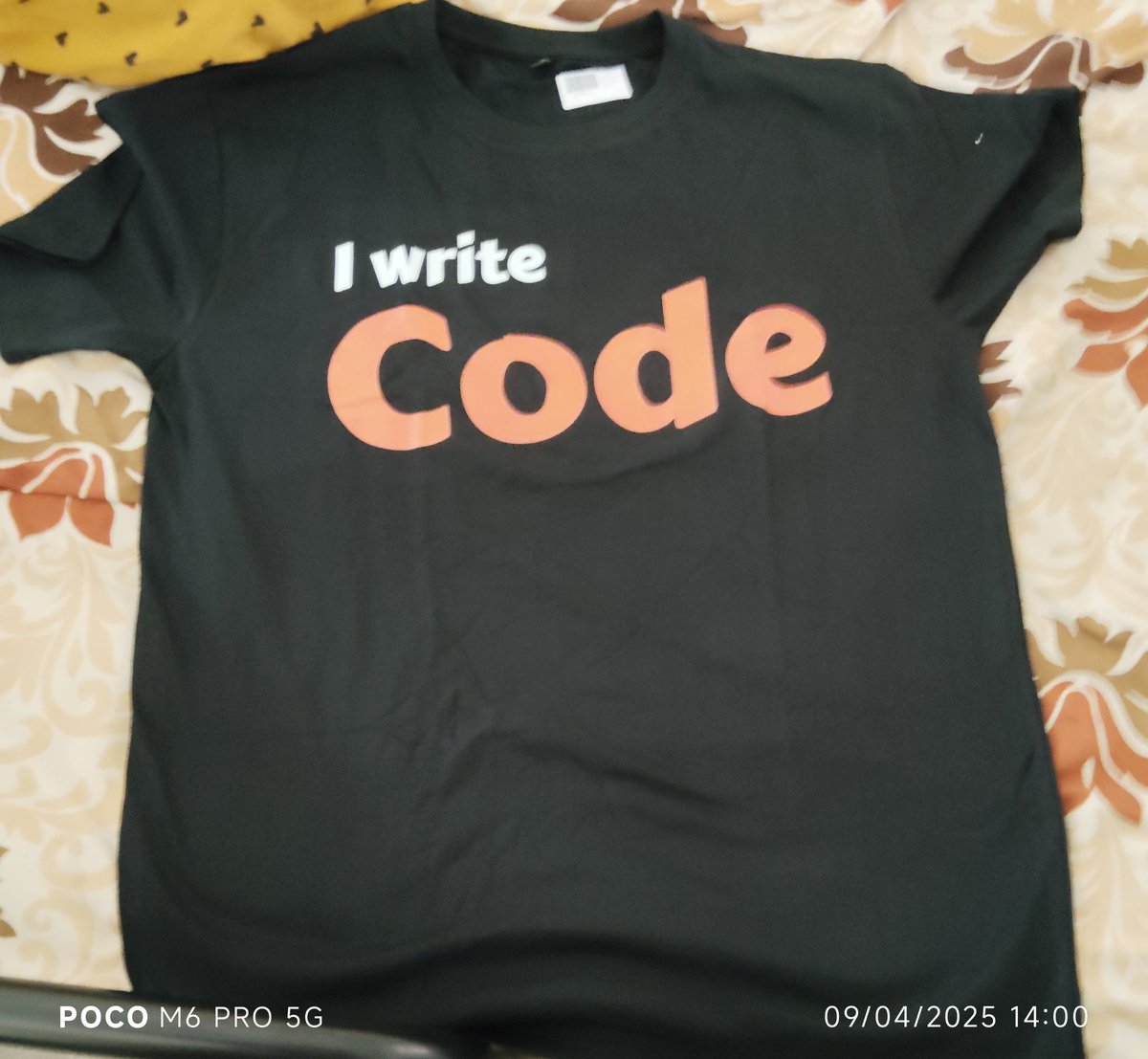 Sourav44281219's tweet photo. Just got this awesome coding tshirt from chai code.
Thank you so much for the thoughtful gift!
Special thanks to @Hiteshdotcom sir @piyushgarg_dev sir @nirudhuuu sir .
#DeveloperLife #SwagAlert #ThankYou https://t.co/r0dYfq4dum
