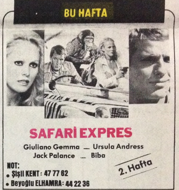 Safari Express (1976)
Safari Ekspresi
G. T: 23.10.1978