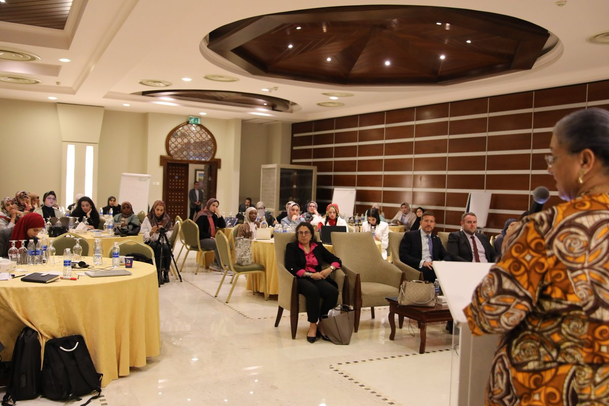 To mark the halfway point of this year’s Ra’idat programme, and the participant’s completion of the UK Government’s Campaigning Excellence e-learning platform, SRSG <a href="/HannaTetteh/">Hanna Tetteh</a> joined participants to talk about the importance of women’s leadership.

Alongside the Deputy Special