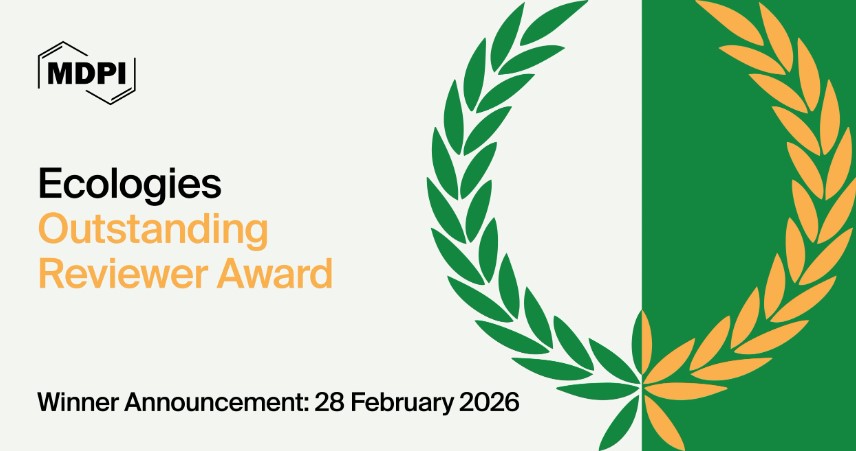🌿 We are excited to launch the First #Ecologies Outstanding Reviewer Award! 🎉 Honoring dedication and professionalism in peer review. 

🏆 2 winners!  
Winner announcement: 📅 28 February 2026

More details:brnw.ch/21wRSva

#OpenAccess #PeerReview #Award