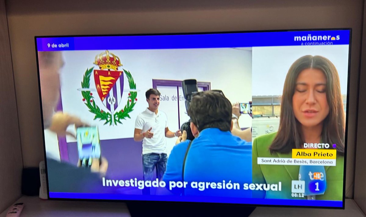 demonix01's tweet photo. A ver Panda de inútiles 
@MananerosTVE lleva dos años fuera del @realvalladolid Porque cojones ponéis nuestro escudo ?? Para mancharlo .
Poner el del Espanyol que es donde juega desde hace 2 AÑOS. Para denunciarlos
@jorgesan1269 https://t.co/BFOMR0JDxr