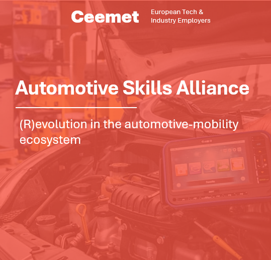 Ceemet in Ostrava on 8th April for the conference Skills (R)evolution in the automotive-mobility ecosystem focused on discussing skills intelligence and training development in the automotive-mobility ecosystem.