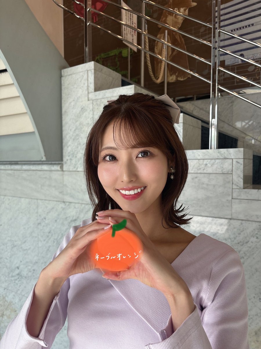 ネーブルオレンジを披露するさくらちゃんが可愛いすぎて今朝は大きな