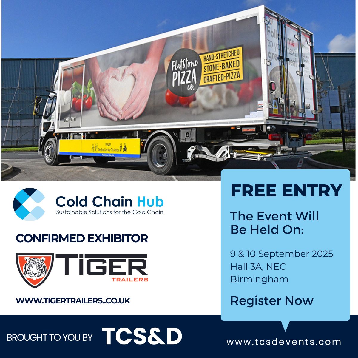 TCS&D Magazine (@tcsandd) on Twitter photo Visit <a href="/TigerTrailers/">Tiger Trailers</a> at TCS&D's Cold Chain Hub on the 9th & 10th September.
Register today at rfg.circdata.com/publish/CCH25/
#tcsd25 #coldchain #supplychain #logistics #refrigeratedtransport #food #foodservice #trailers #rigids #refrigeratedvehicles #tigertrailers Visit <a href="/TigerTrailers/">Tiger Trailers</a> at TCS&D's Cold Chain Hub on the 9th & 10th September.
Register today at rfg.circdata.com/publish/CCH25/
#tcsd25 #coldchain #supplychain #logistics #refrigeratedtransport #food #foodservice #trailers #rigids #refrigeratedvehicles #tigertrailers